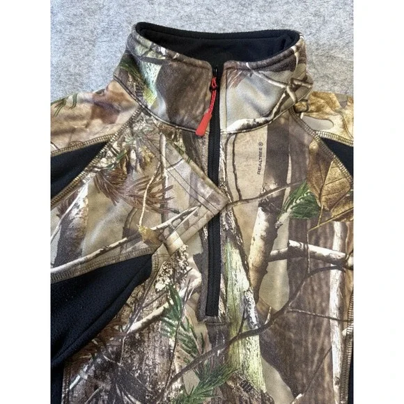 All Game Outfitters Women's Camo 1/4 Zip Size Medium Hunting Camouflage - Picture 1 of 10